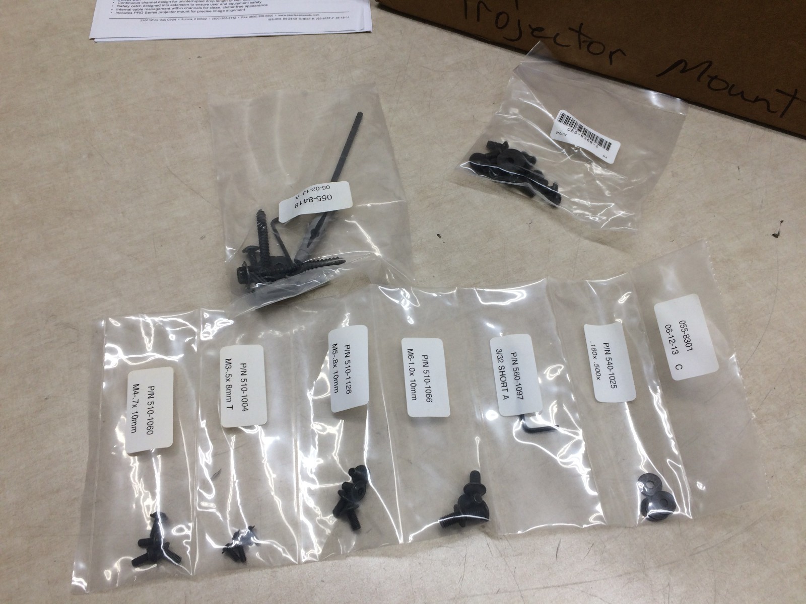 Peerless-AV PRG-EXC Projector Ceiling/Wall Mount 50lb Capacity