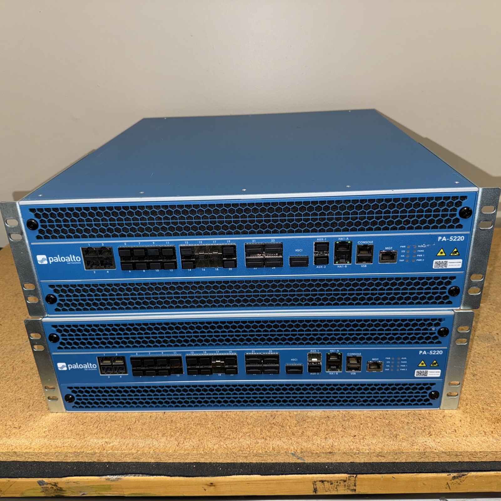 Palo Alto PA-5220 Rack Mount Network Security Firewall Appliance  2x 2tb 2x 240