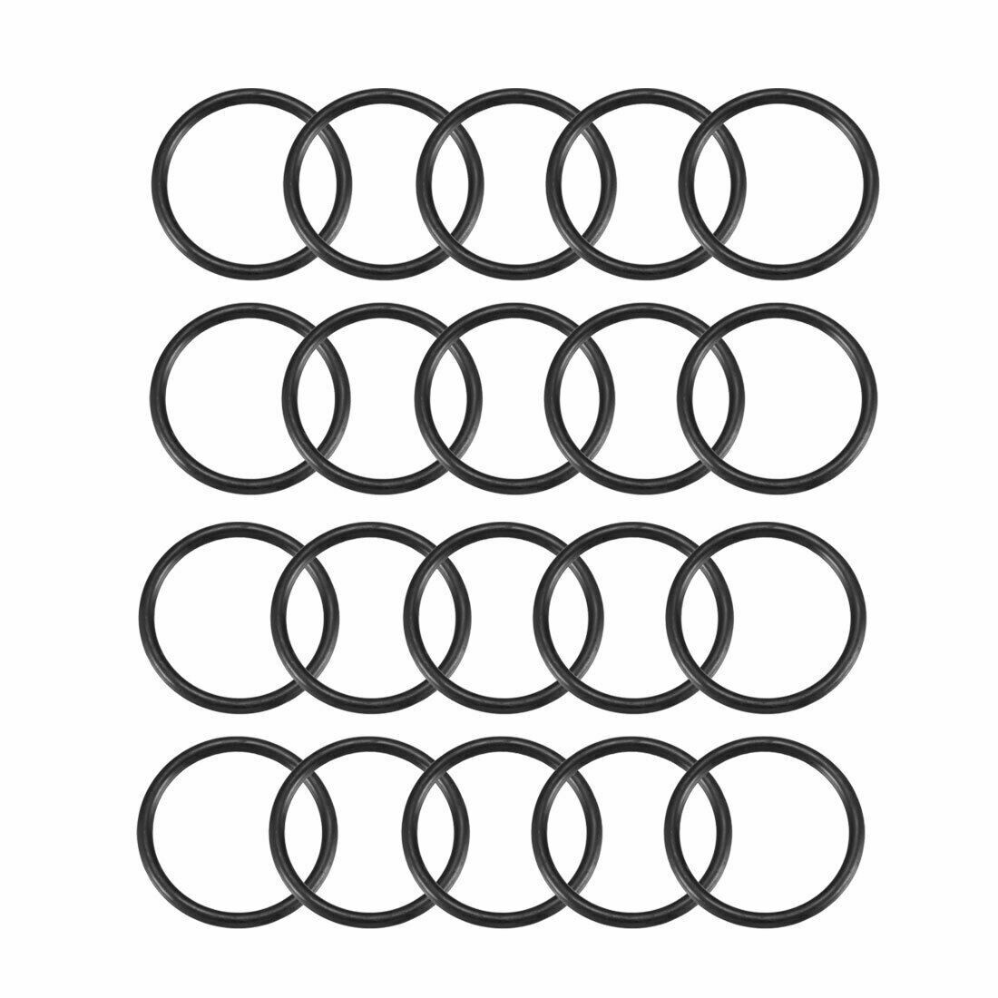 20pcs 43x3.5mm black flexible nitrile rubber O ring oil seal washer grommets✦KD