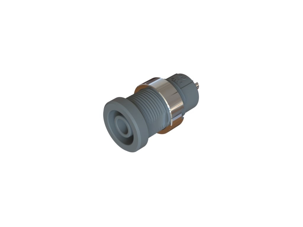 Cal Test CT4397-04-8 - 4mm Sheathed Jack, 2mm (.080') Solder Slot, Panel, UL,
