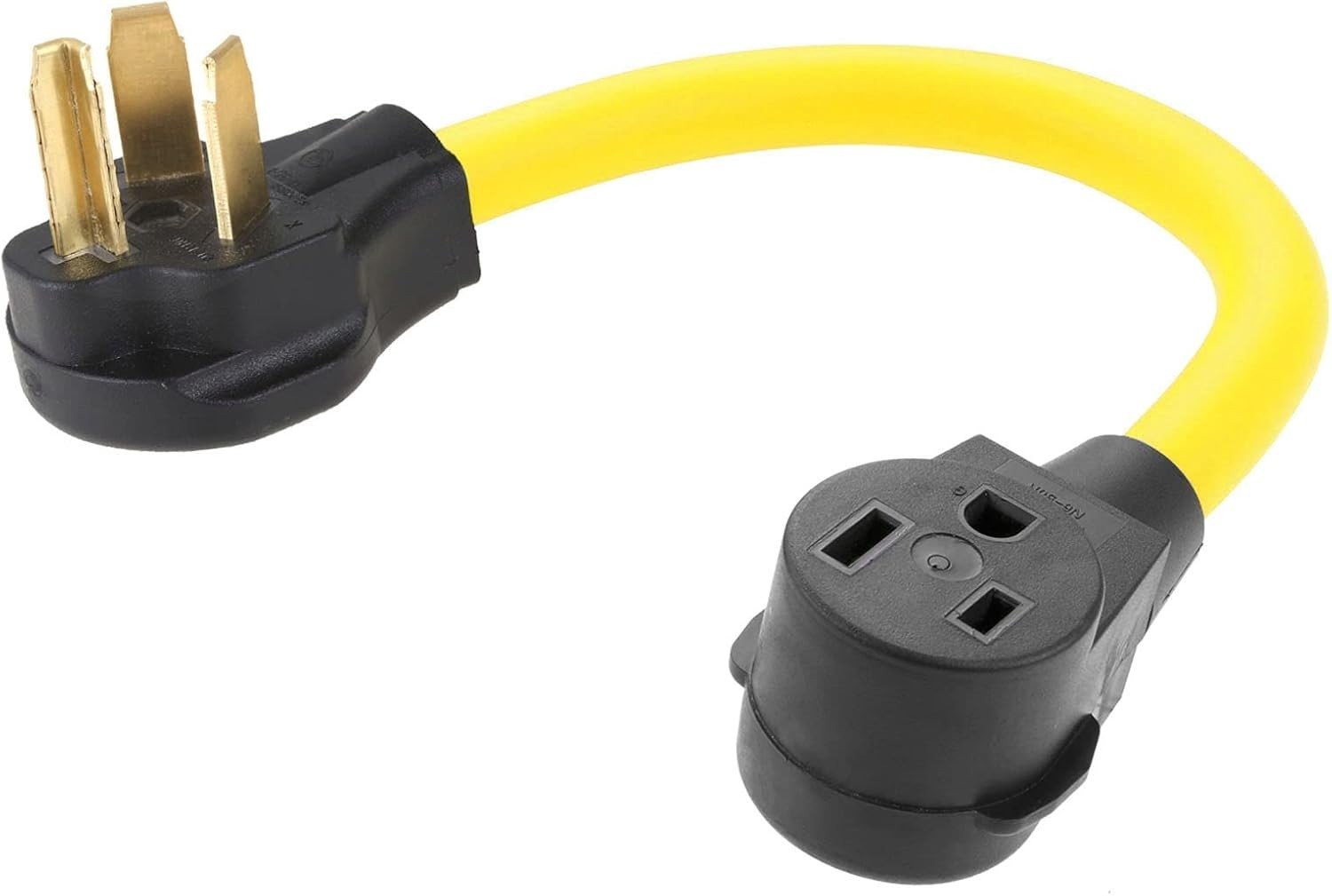 NEMA 10-30P to 6-50R Welding Adapter Cord, 30 Amp 3 Prong Male Plug to 50 Amp