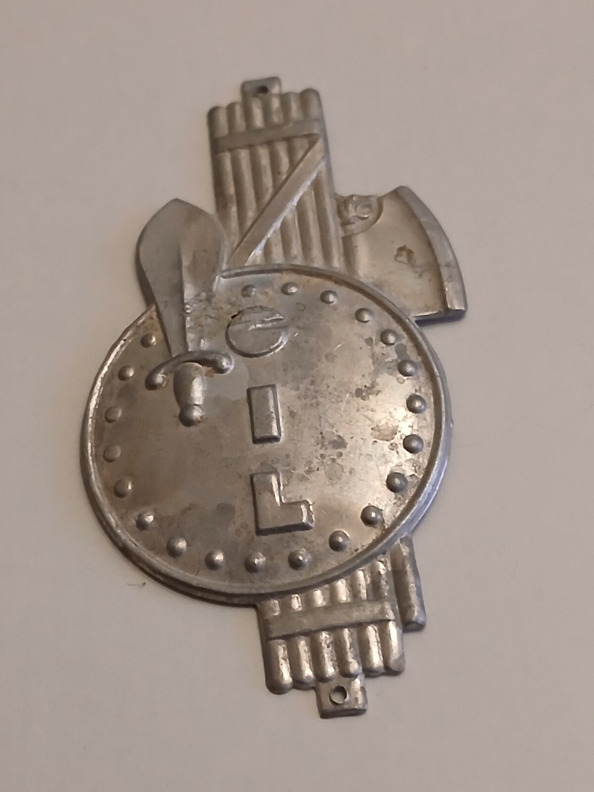 gioventù italiana del littorio fregio metallico ca4