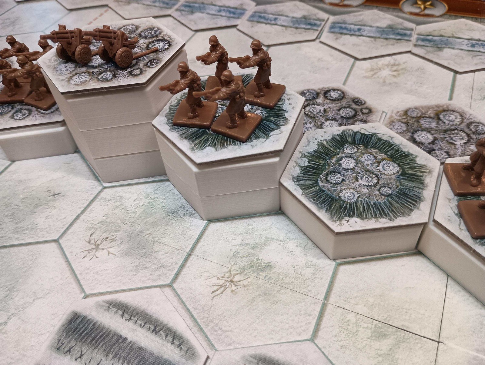Stackable Hex Terrain Tiles 17MM: Memoir '44 & Command and Colors