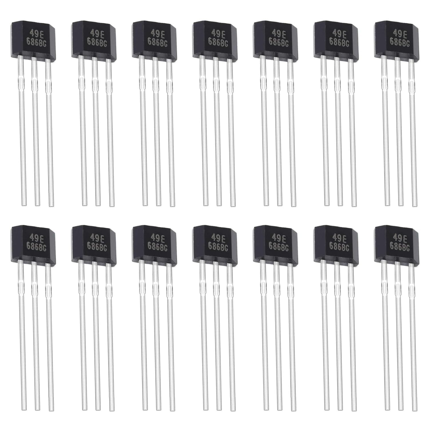 20Pcs TO-92S Hall Effect Sensor 3-Pin Magnetic Detector for Precision Projects
