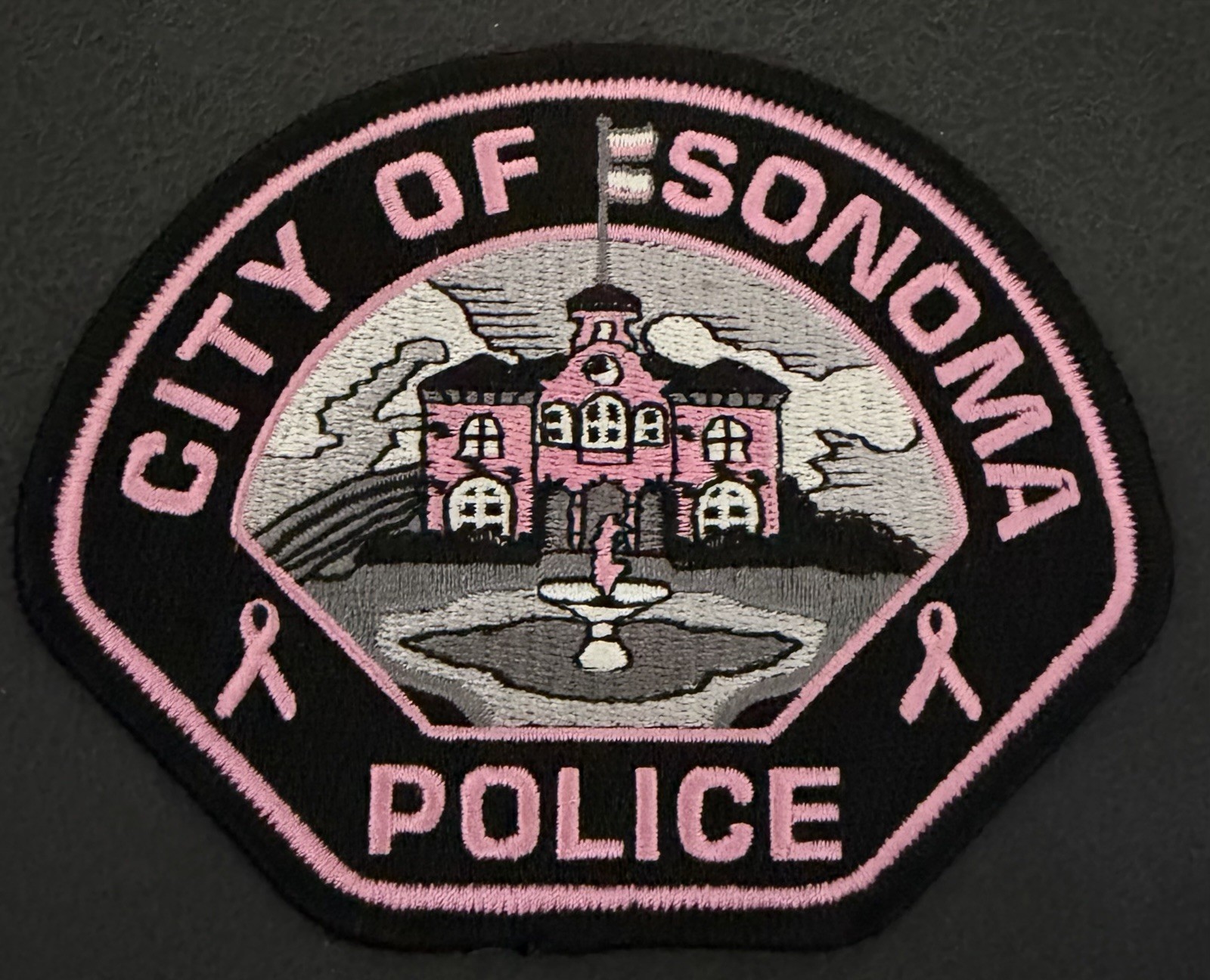 California Pink Police Patch. Sonoma