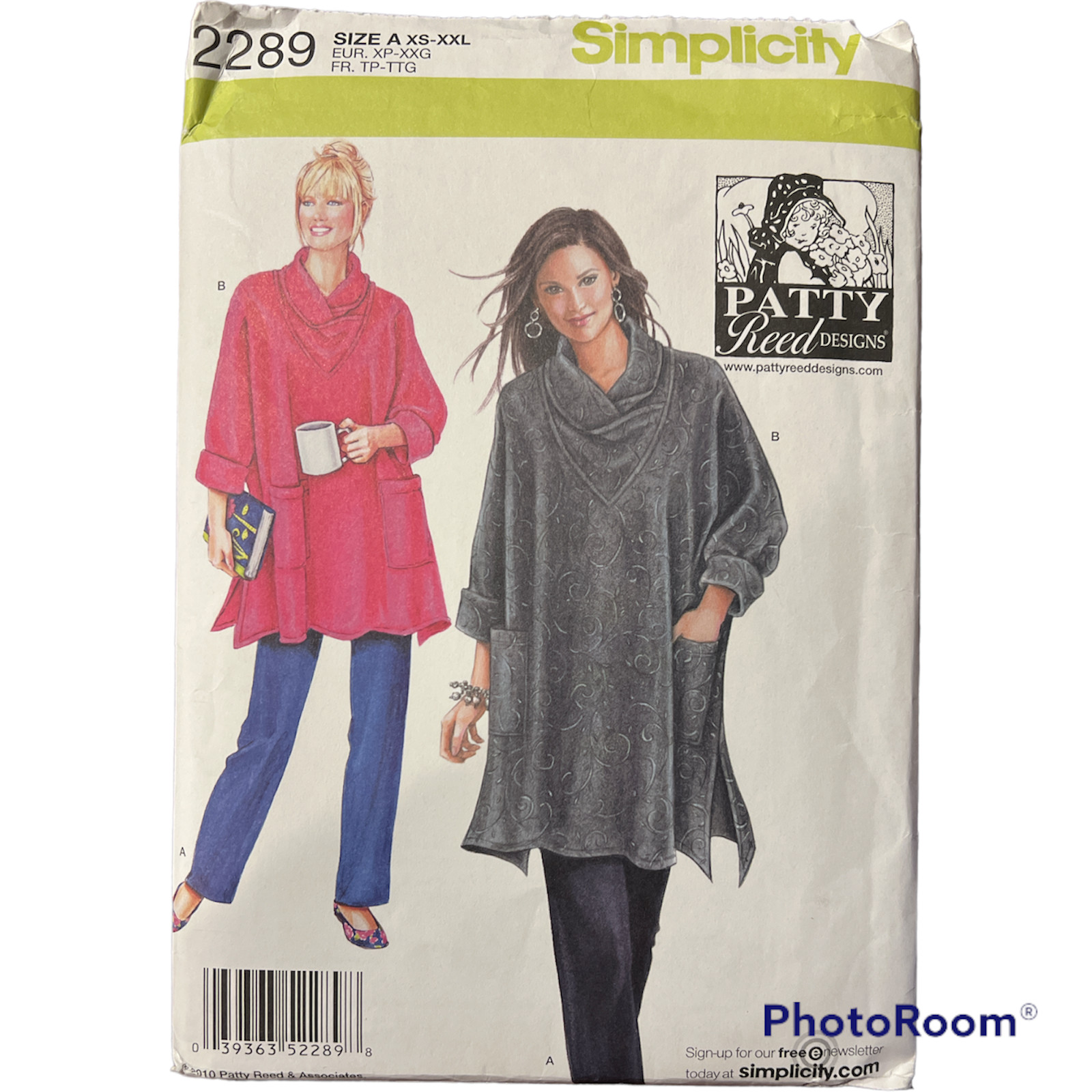 Simplicity Pattern 2289 Misses' Loose Fitting Tunic & Knit Pants New/Uncut