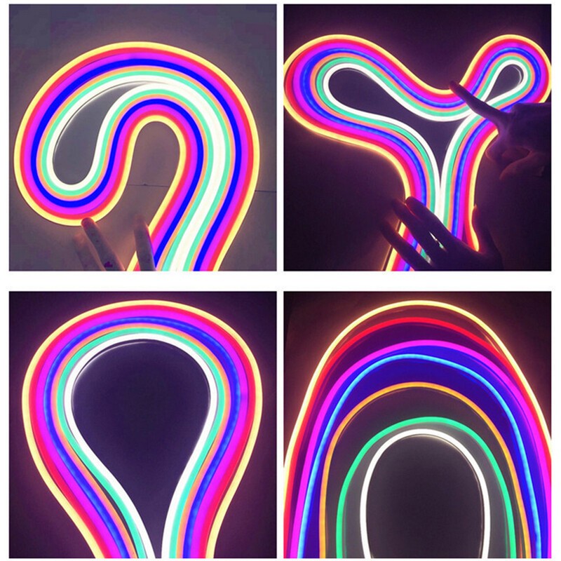 DC 12V Flexible LED Strip Waterproof Sign Neon Lights Silicone Tube 1M 2M 3M 5M