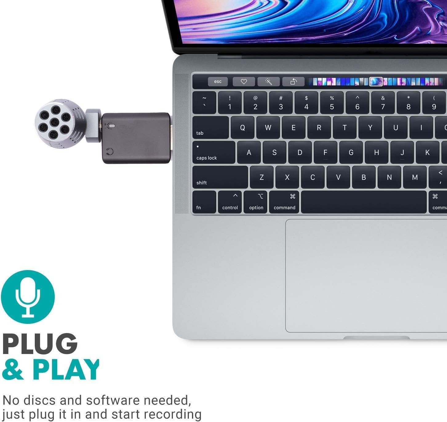 USB Mini Omnidirectional Microphone for Laptop and MacBook