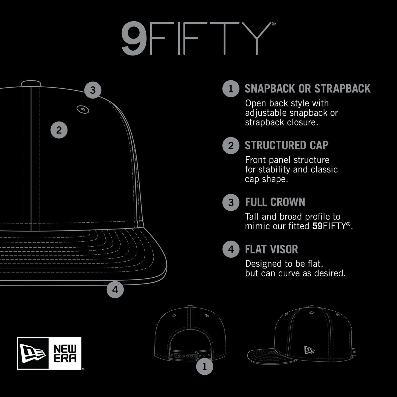 New Era Mens 9fifty