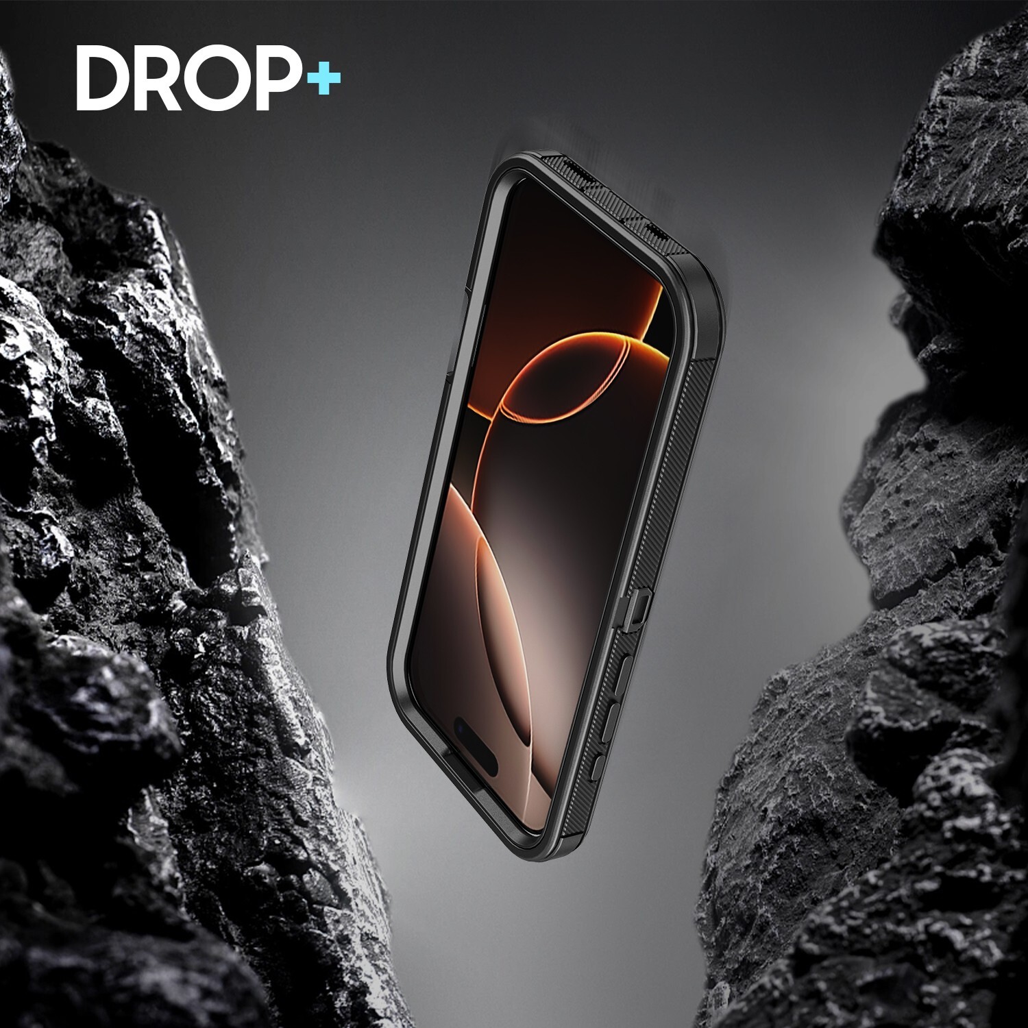 for iPhone 16 PRO MAX (screen 6.9") Rugged Triple Layer TPU and PC Lined Case