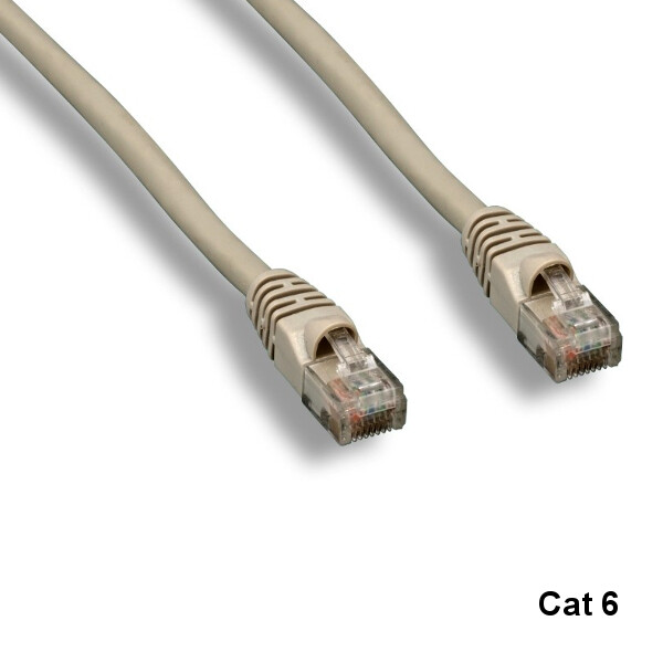KNTK Gray 6" Cat6 UTP Ethernet Cable 24AWG 550MHz RJ45 Patch Panel Networking