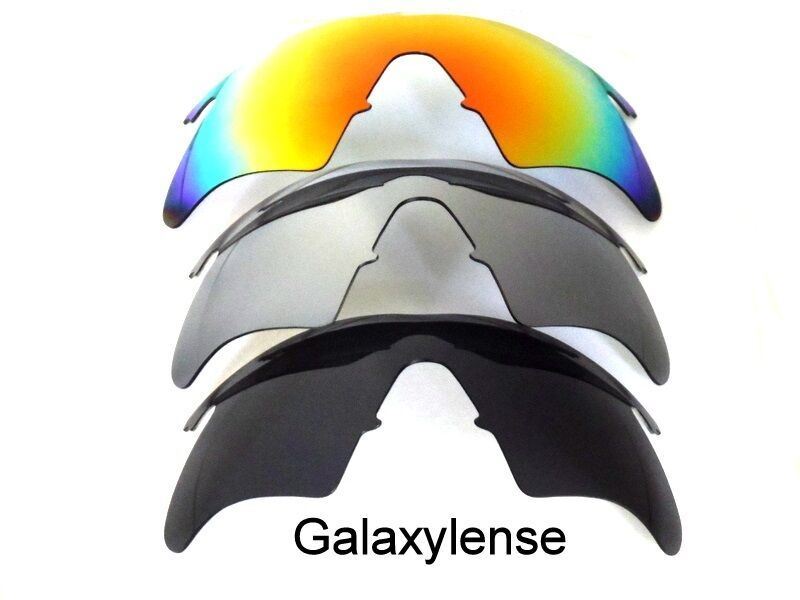 Galaxy Replacement Lenses For Oakley M Frame Heater Black/Gray/Red 3 Pairs