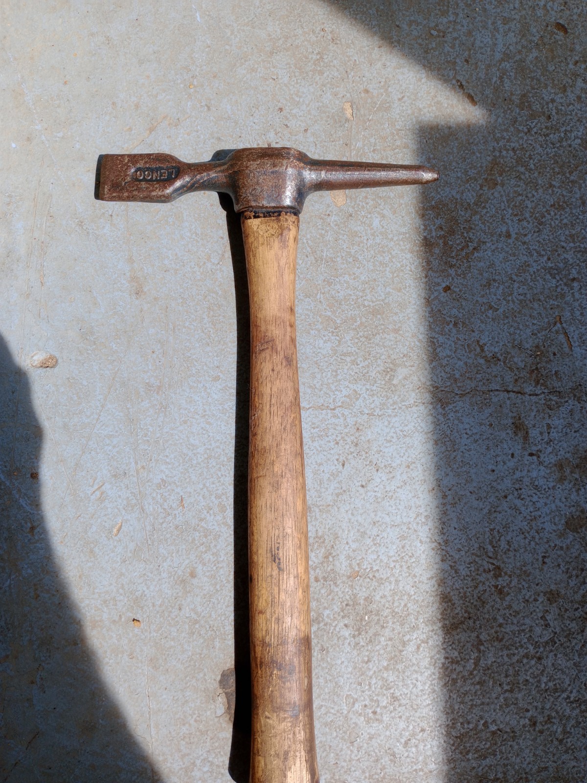 Lenco Blacksmith Hammer Forged Steel Head with Durable Wooden Handle Tool 13 in.