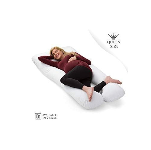 ComfySure 66" Pregnancy Full Body Pillow - U Shaped Queen Size