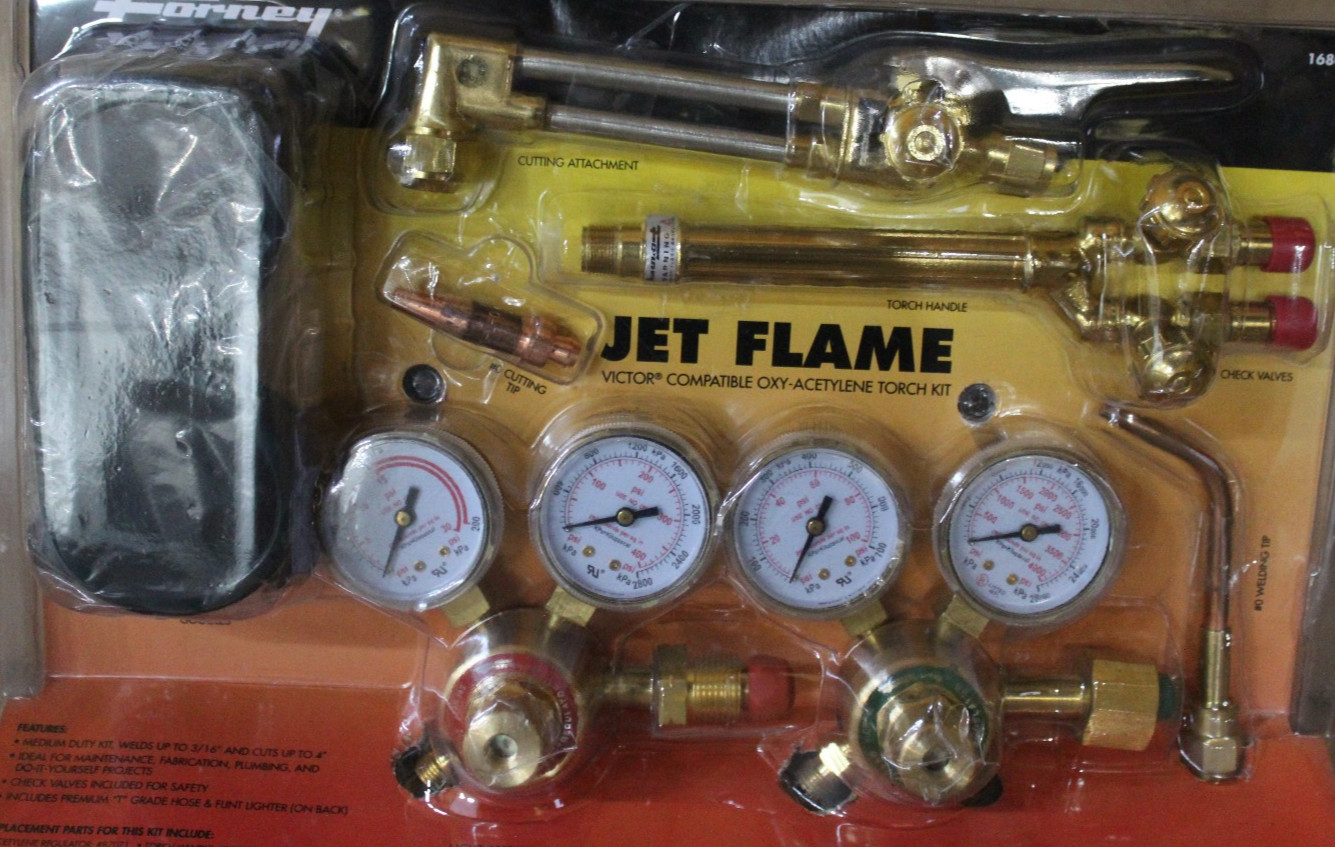 FORNEY 1680 JET FLAME OXY-ACETYLENE TORCH KIT