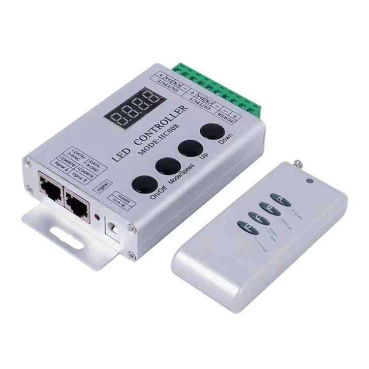 DC 5V 12V 24V 4Keys HC008 programmable rgb led pixel controller 133 effect modes