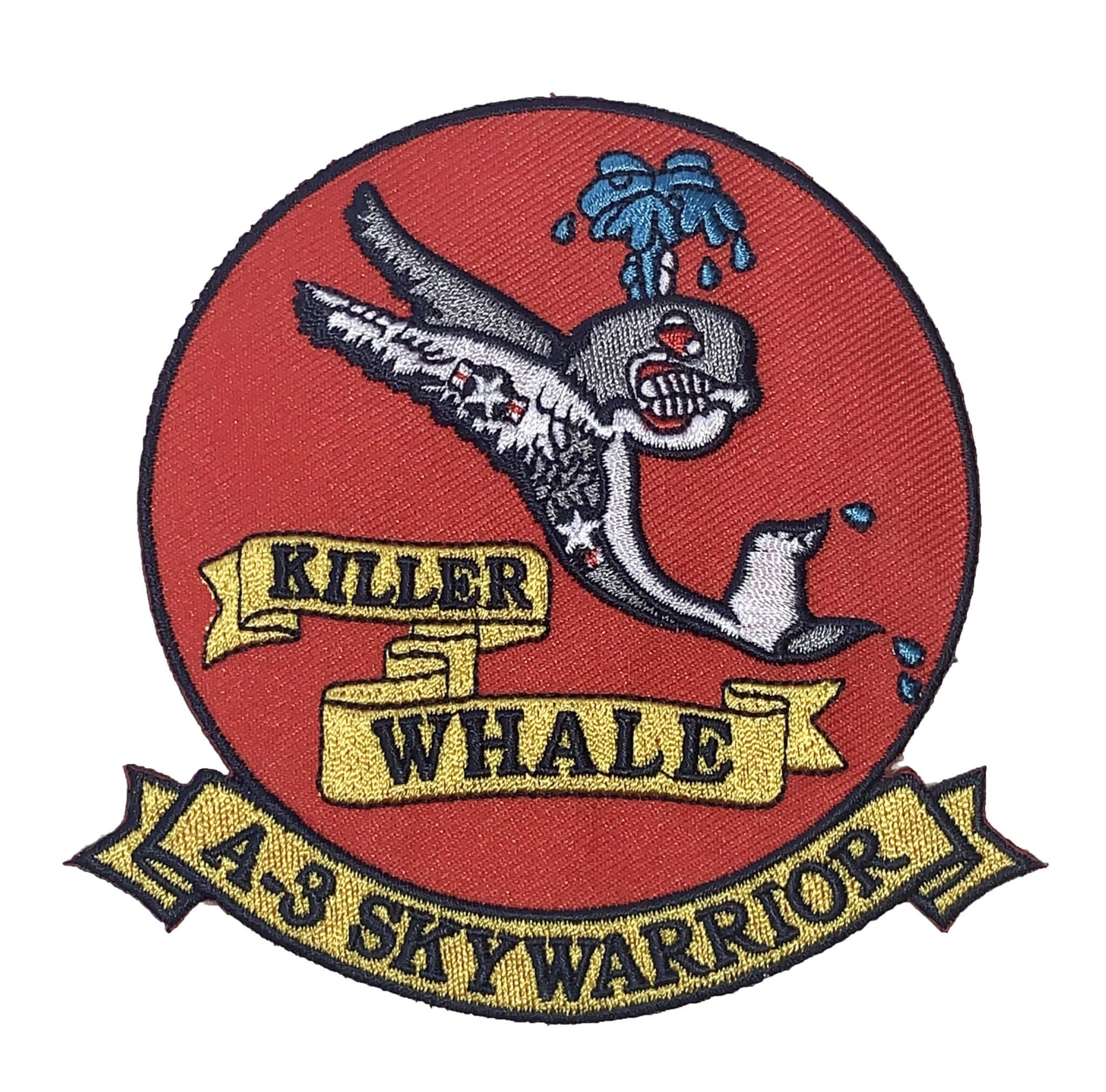 Killer Whale A-3 Skywarrior Patch – Plastic Backing