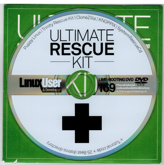 Linux User & Developer Magazine Ultimate Rescue Kit Live Booting DVD-ROM (2006)