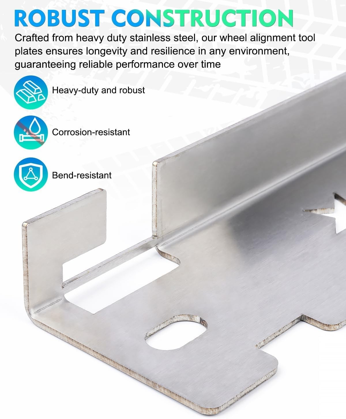 Professional-Grade Stainless Steel Wheel Alignment Tool for Enhanced Stability