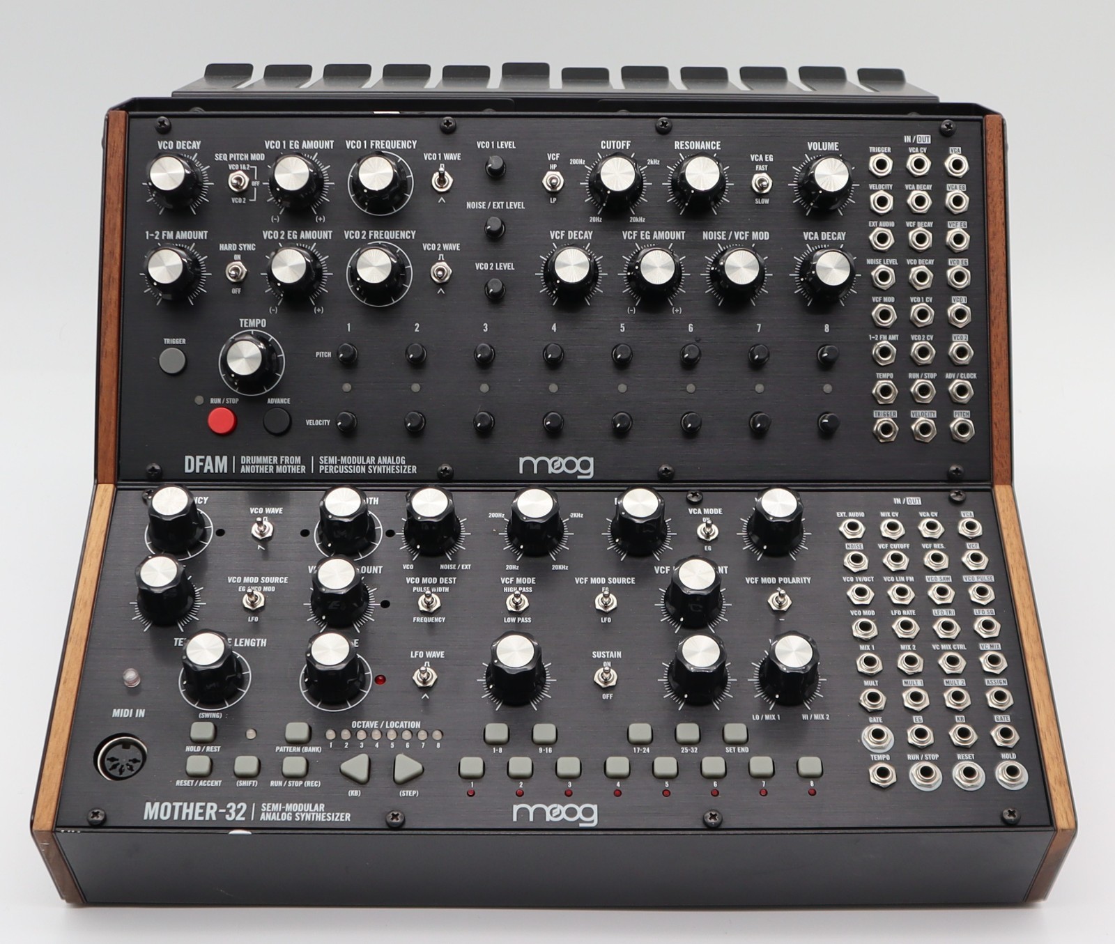 MOOG Sound Studio: Mother-32 & DFAM With Color Cables And Power Supply Free Ship