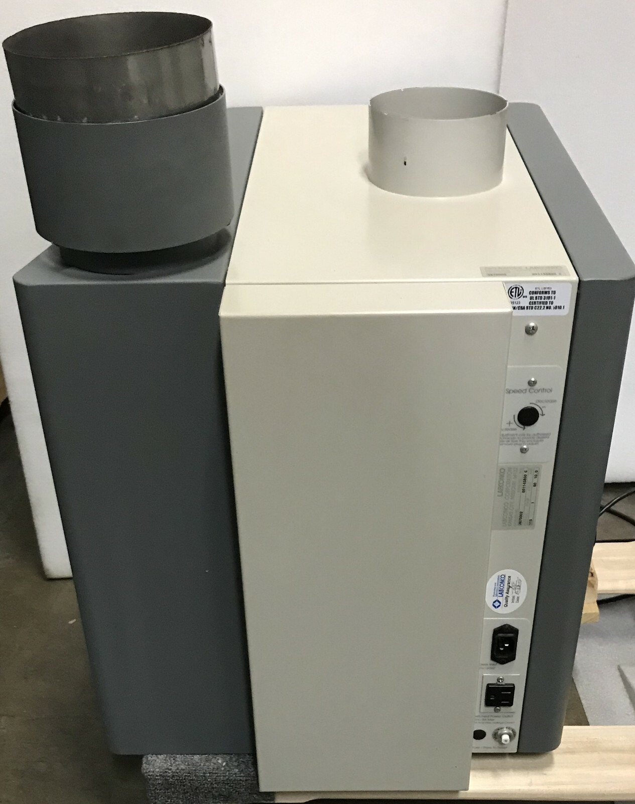 Labconco 2 ft. Protector XVS Ventilation System / FilterMate 6 Month. Wrty