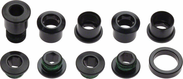 SRAM Red 22 Chainring Bolt Set, Fits Force 22 and Rival 22~ 5 bolts, 4 nuts, 1 s