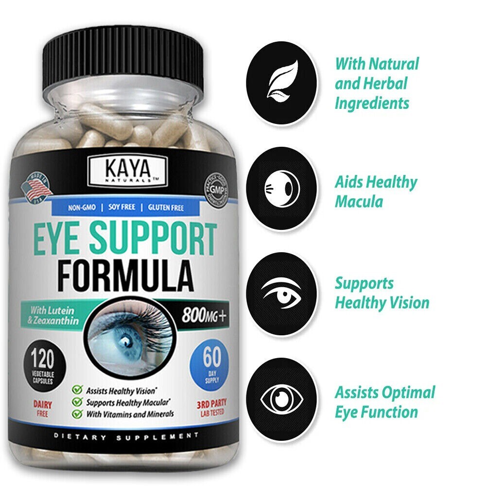 Eye Health Supplement, Lutein and Zeaxanthin, Eye Strain Support, Vision Health