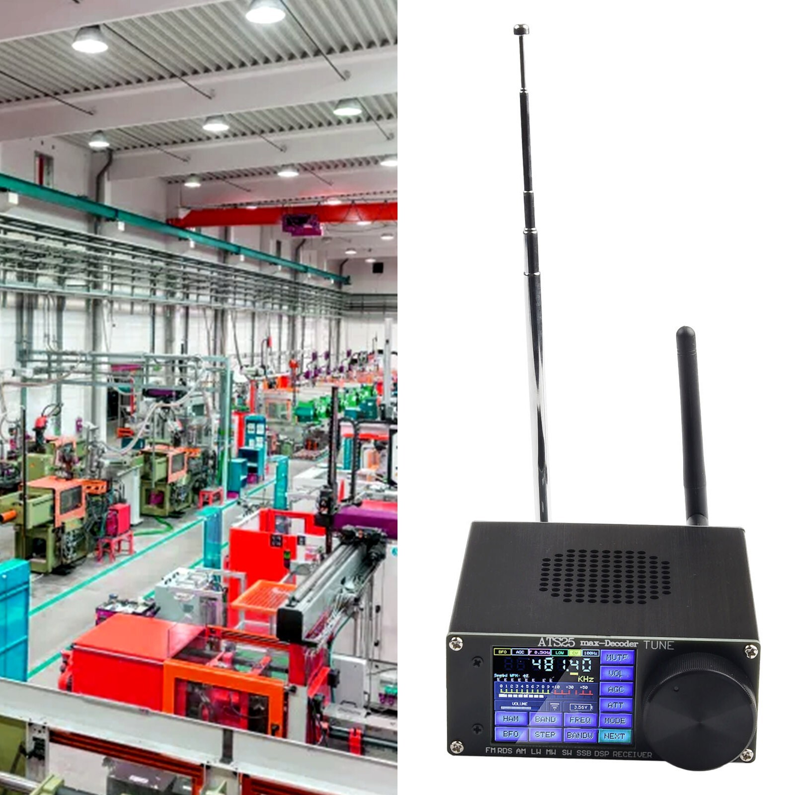 ATS-25max-Decoder Si4732A10 Full-Ba N D Receiver Support CW RTTY FT8 FT4 SW for