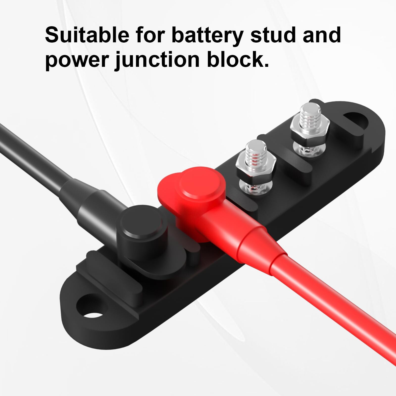10 Pack Silicone Battery Terminal Covers for 10-4AWG Wire, Insulated Battery
