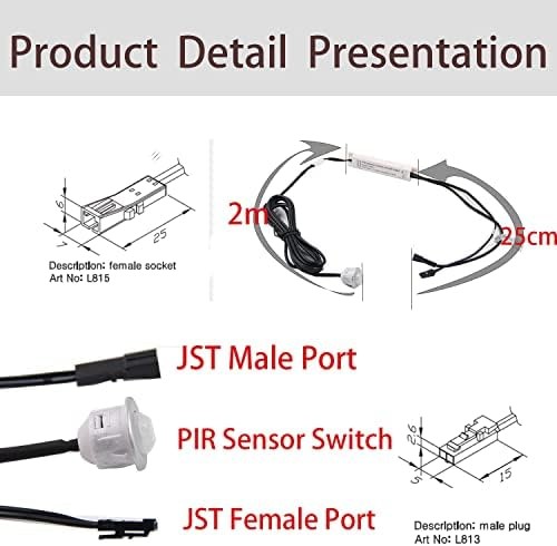 VST PIR Motion Sensor Light Switch, Proximity Sensor Switch(DC 12/24V) | Rece...