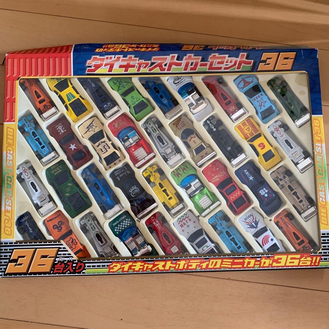 Showa Retro Diecast Car Set 36 Piece Old Stock Boxed Age 15+