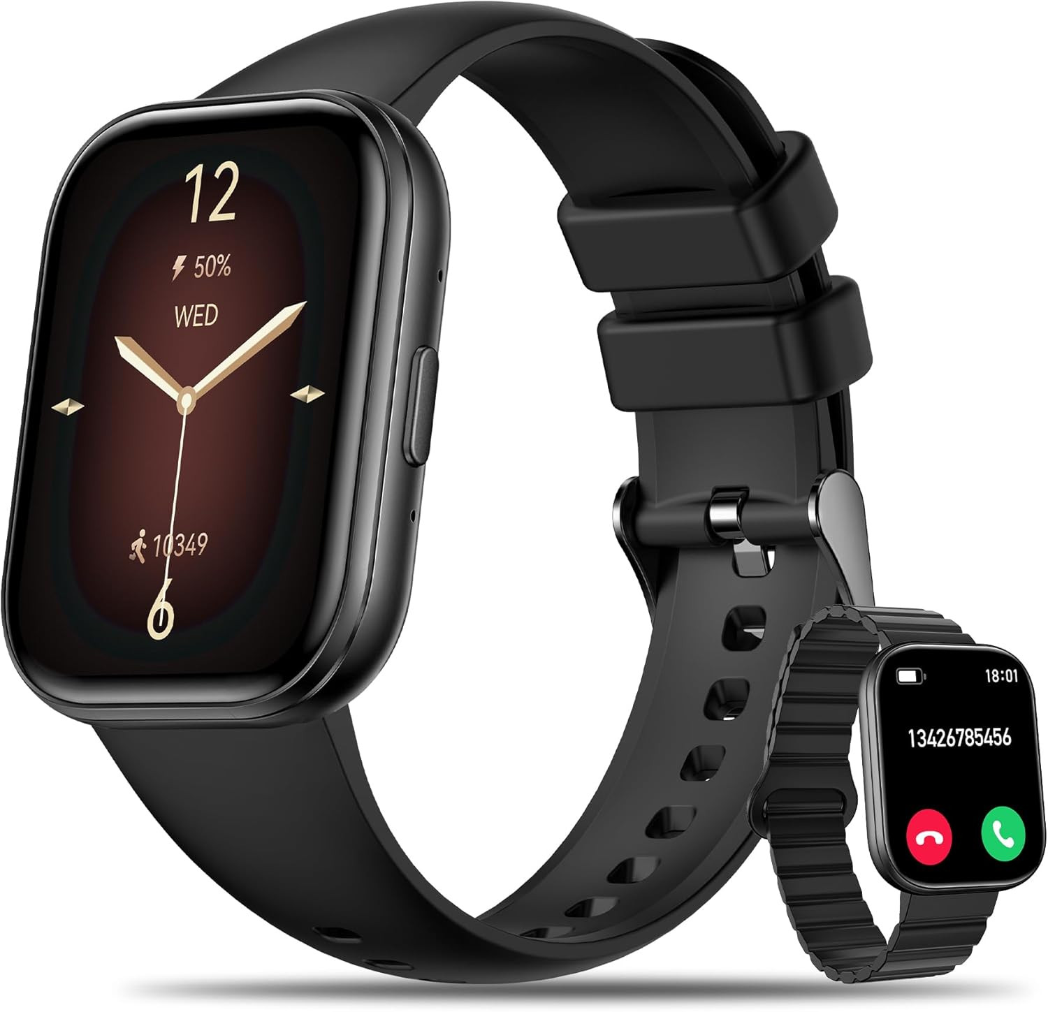 Smart Watch for Women with Bluetooth Call Answer/Dail,1.75" DIY Dial Fitness Wat