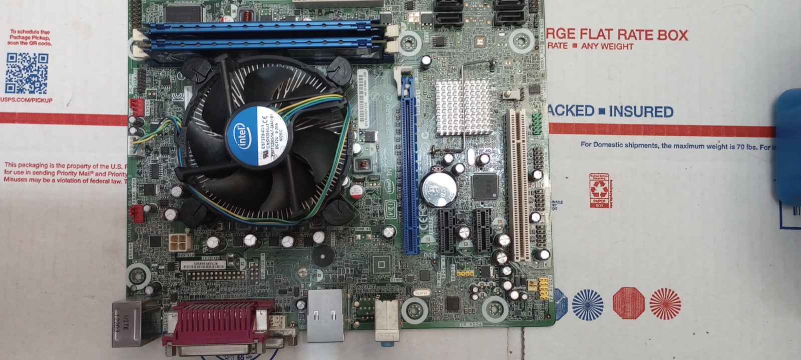Intel DH61CR Motherboard and Intel Core I5 2500 CPU 4Gb DDR3 Memory