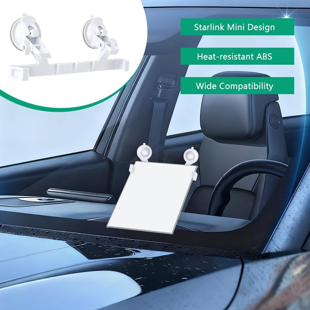 Mini Car Mount by Starlink - Suction Cup Dash Mount for Dashboard