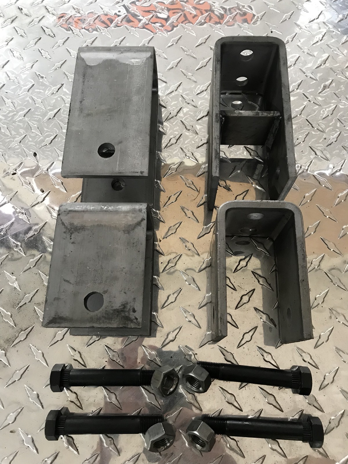 2" Wide Slipper Spring SINGLE Axle Trailer Hanger Kit ,Cargo, Utility, 4115-H
