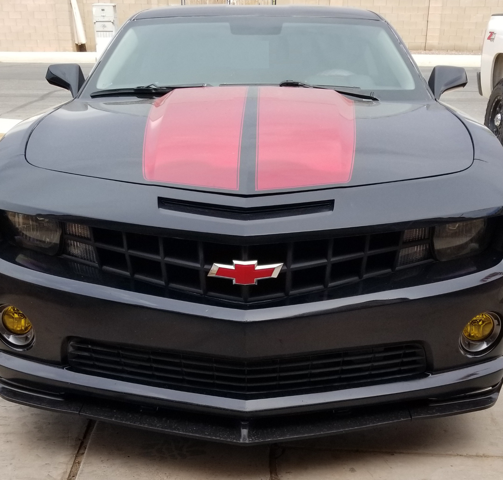 Fits Chevy Camaro 2010-2013 Front Grille Red Textured Chrome Emblem Bowtie