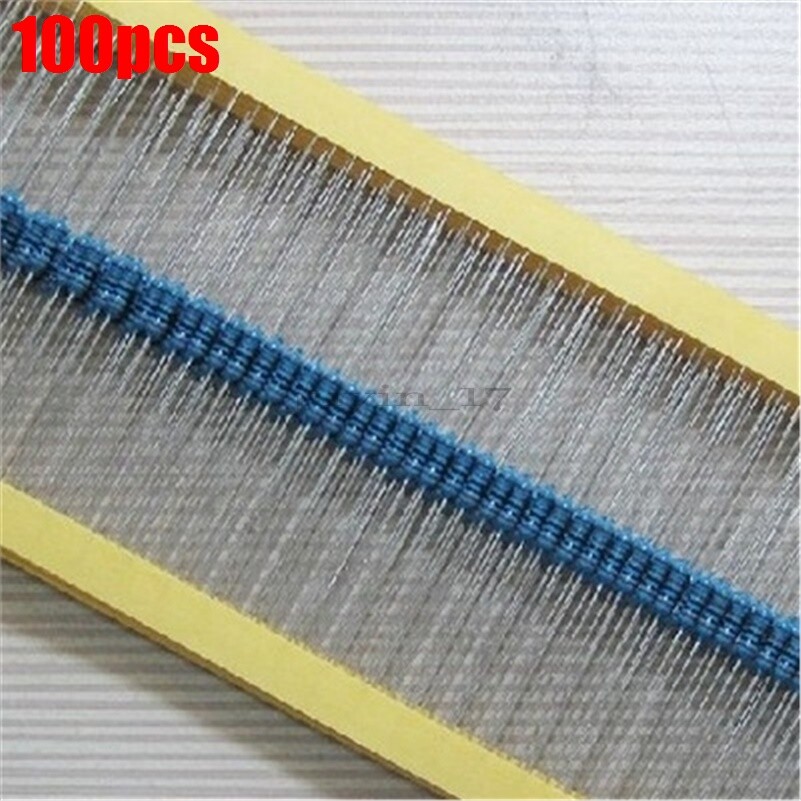 20K Ohm 20Kohm 100Pcs Metal Film Resistor 0.25W 200000R 1% 1/4W Watt New Ic cx