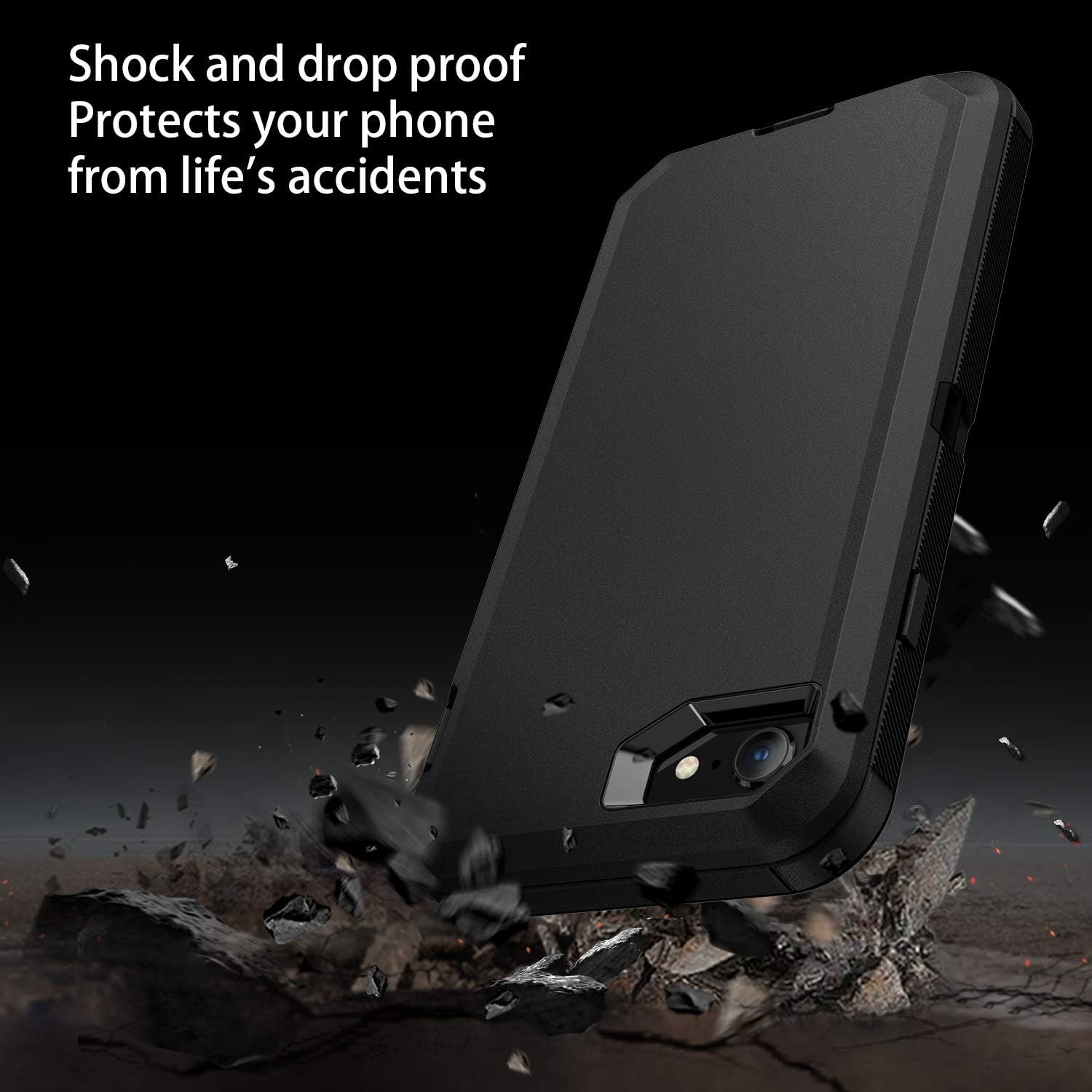 For iPhone SE 2020/8/7 Plus Case Shockproof Cover Fit Otterbox +Screen Protector