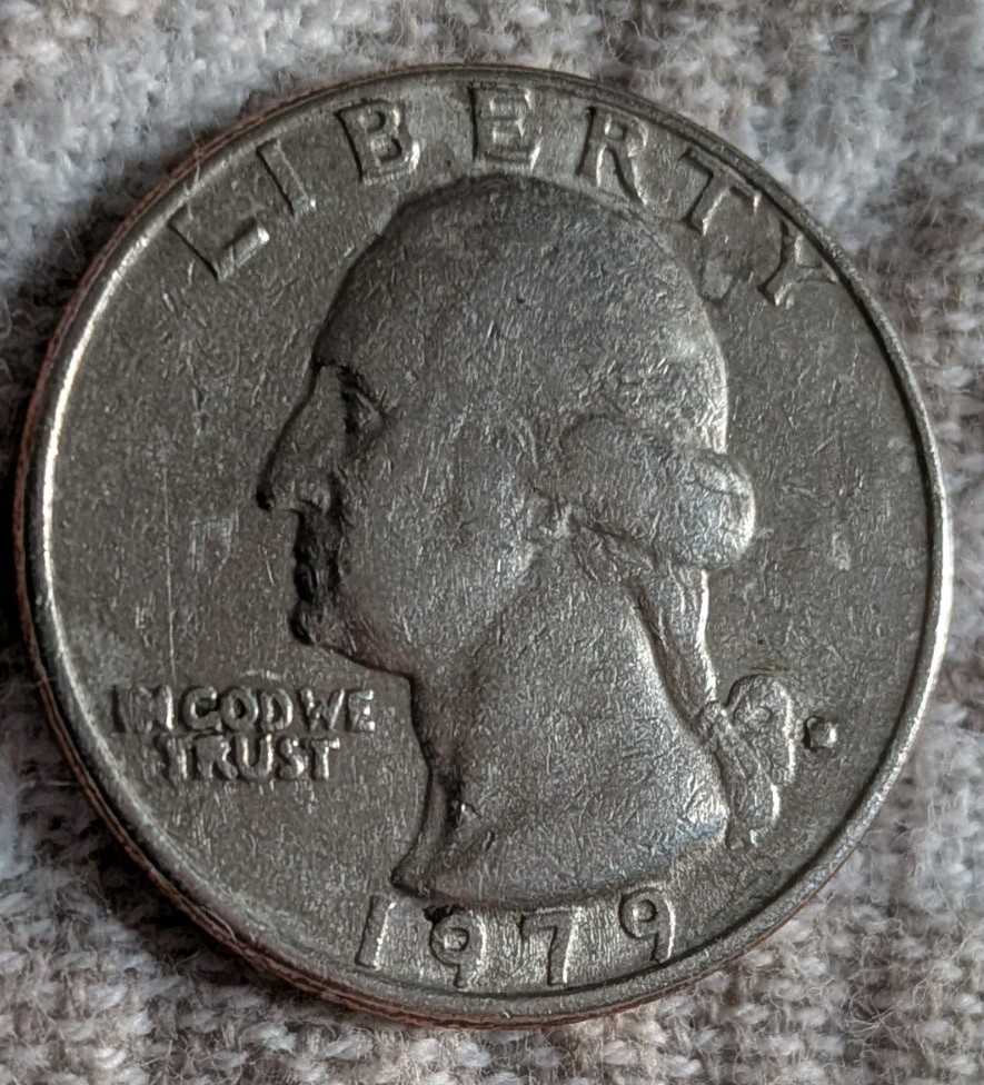 1979-D Quarter ERRORS: Filled D, Filled R, I & N Touching, Machine Doubling