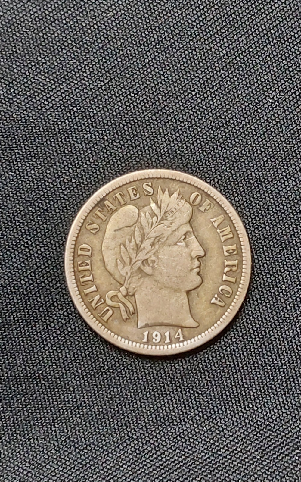 1914-D Barber Dime