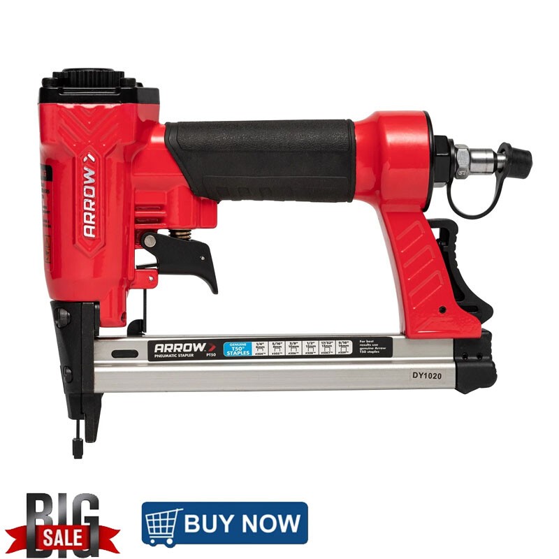 Oil-Free Pneumatic Staple Gun Heavy Duty Garage Workshop insulation installation