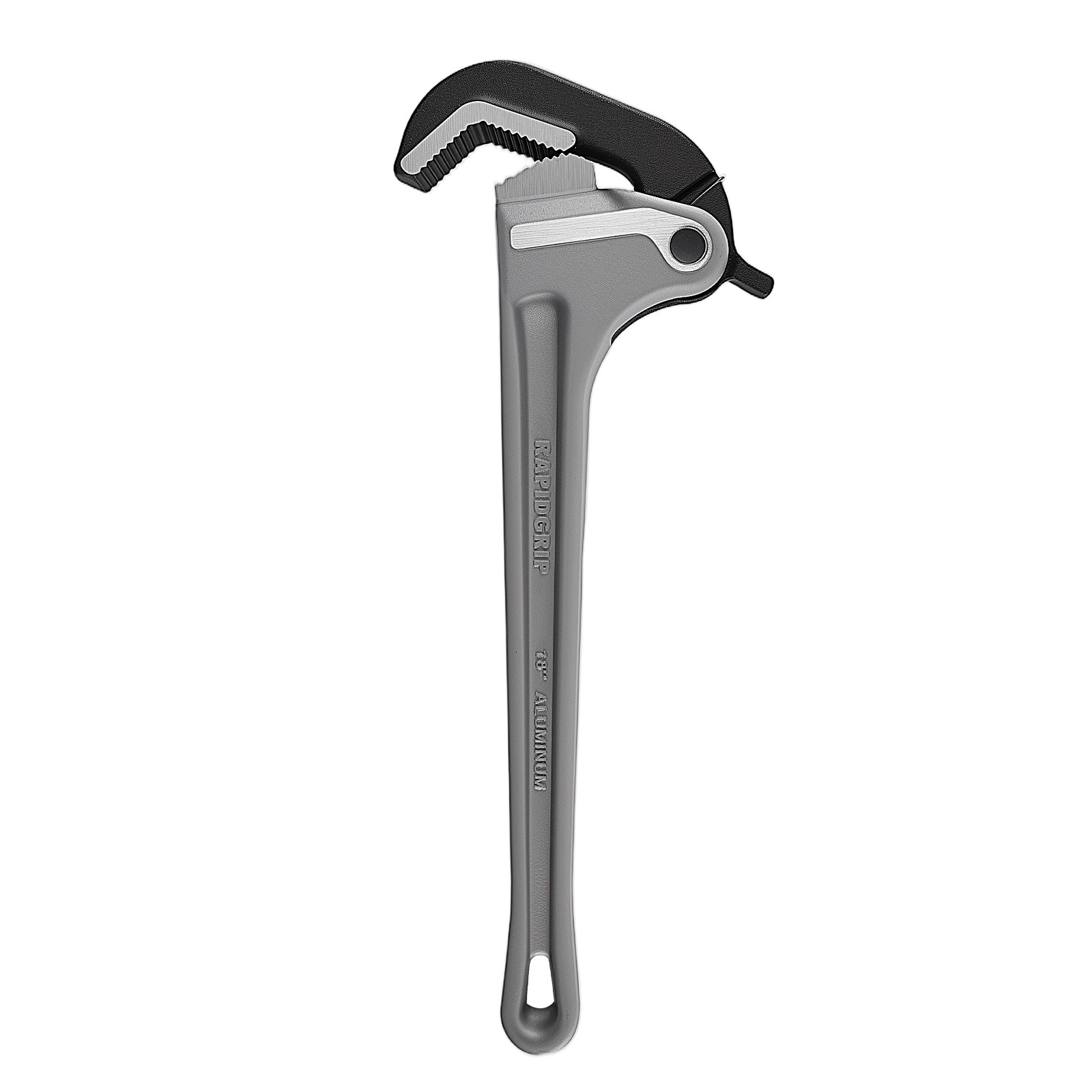 18" Lightweight Aluminum Pipe Wrench Self-Locking Automatic Jaw Adjustment Tool