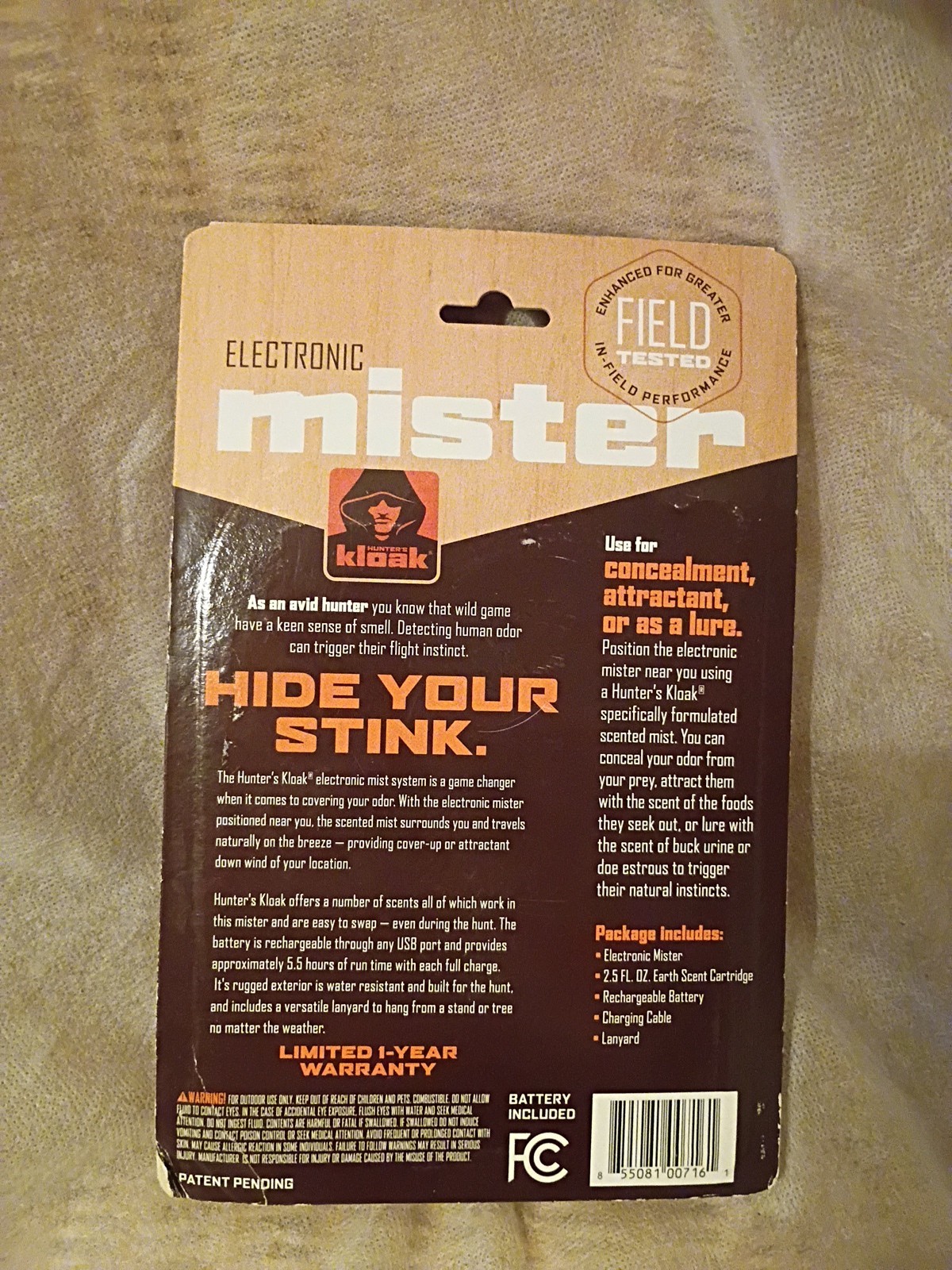 Hunter’s Kloak Gen 2 Electronic Mist System