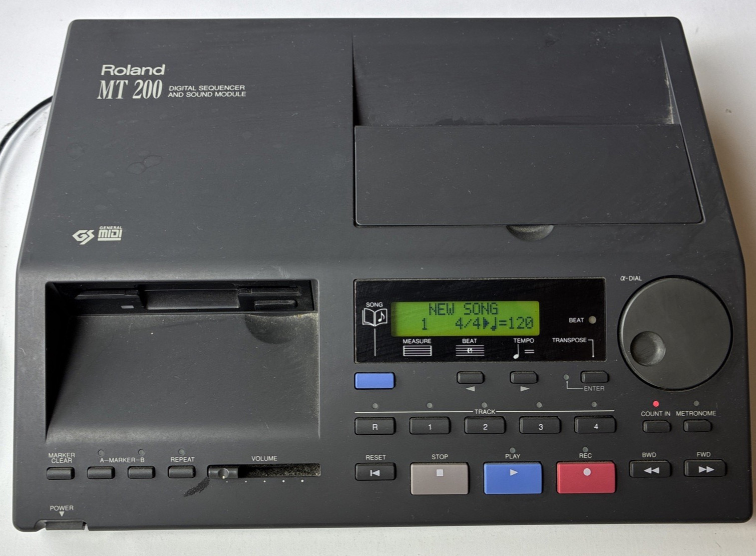 Roland MT-120 Digital Sequencer Sound Module W/Cables (27B)