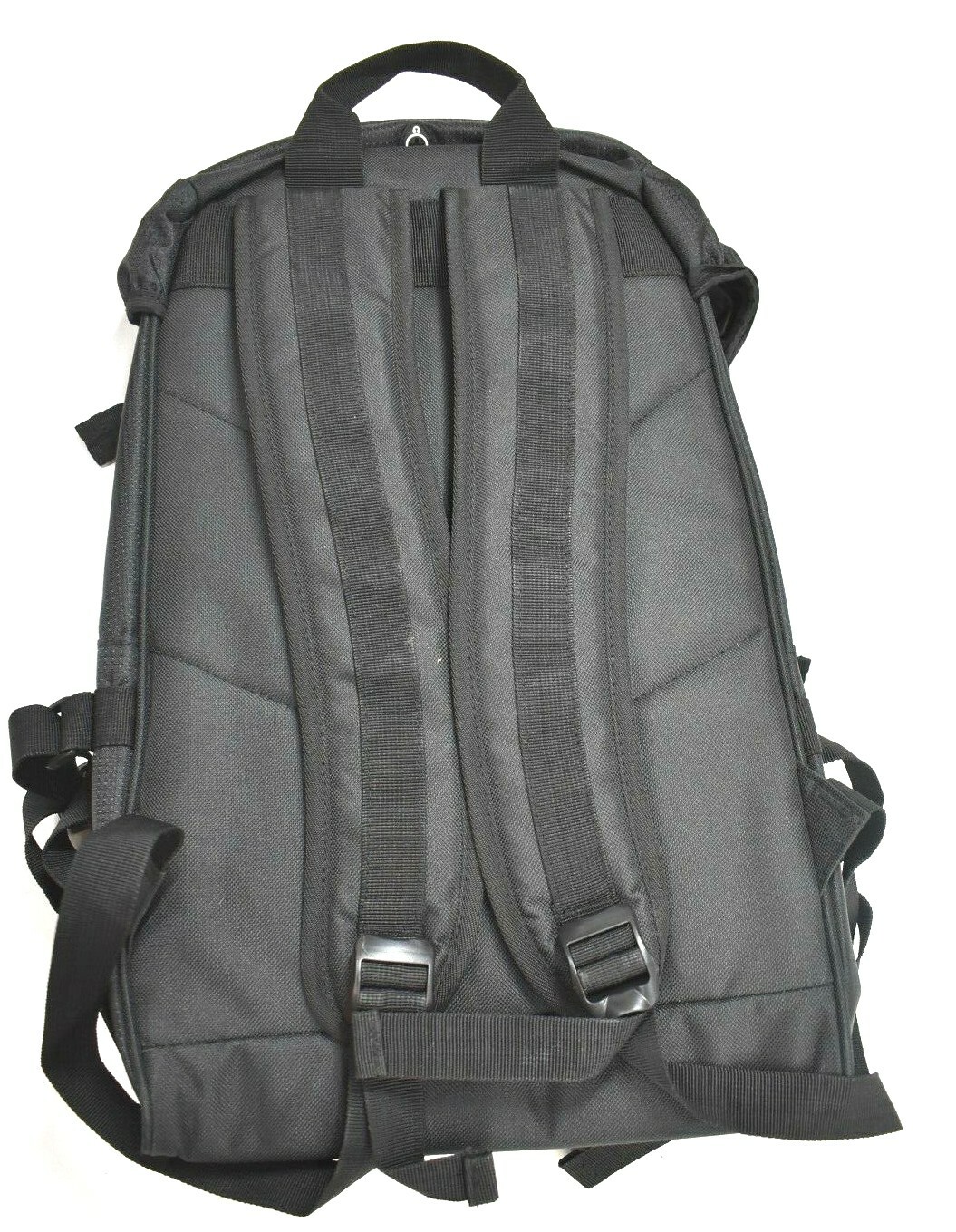 Black Unisex Utility Backpack Outer & Inner Pockets Durable Adjustable Straps