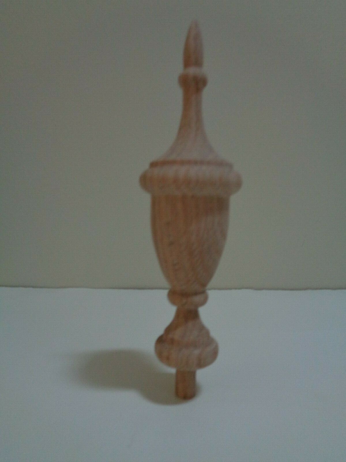 WOOD FINIAL UNFINISHED FOR BED OR FURNITURE  FINIAL  #32