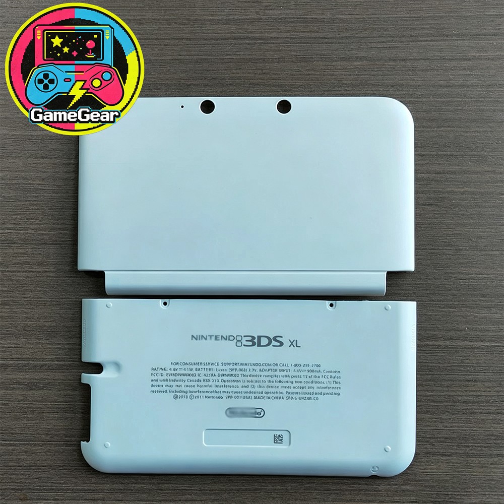 New For Nintendo 3DS XL/LL White Front & Back Housing Shell Cover Case Replace