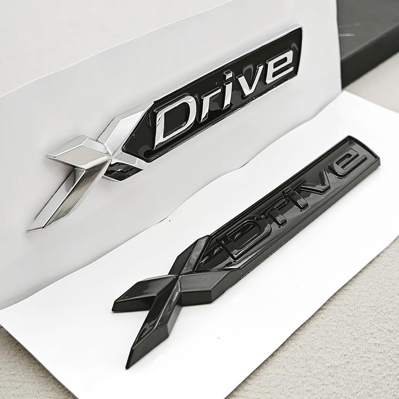 xDrive Trunk Emblem Badge Chrome ABS Rear Logo Compatible with BMW XDrive Models