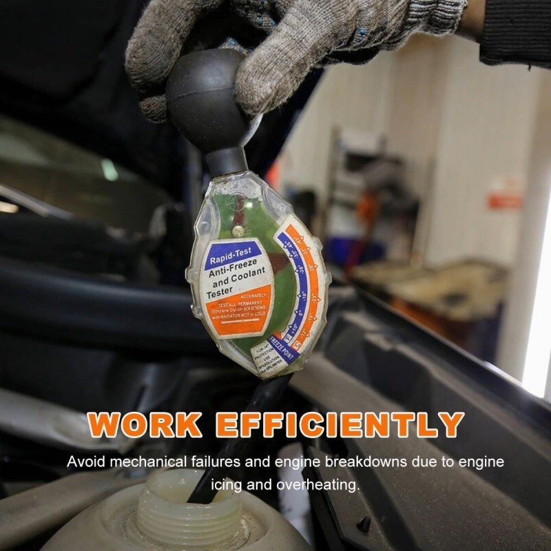 Coolant Tester,Professional Automotive Tool Dial Type Battery Liquid Densitomete