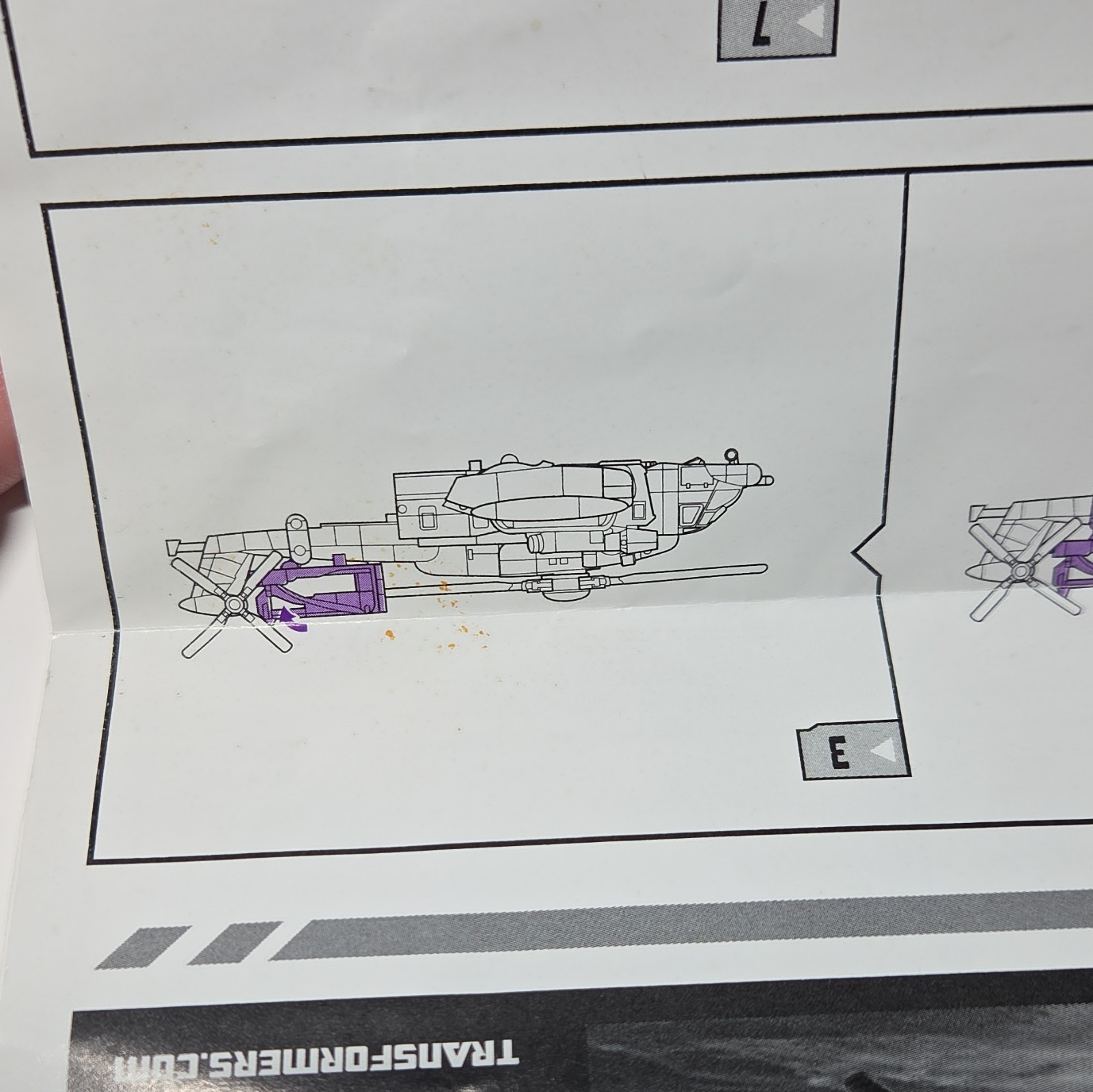 Hasbro Transformers Blackout Decepticon Instruction Manual Only